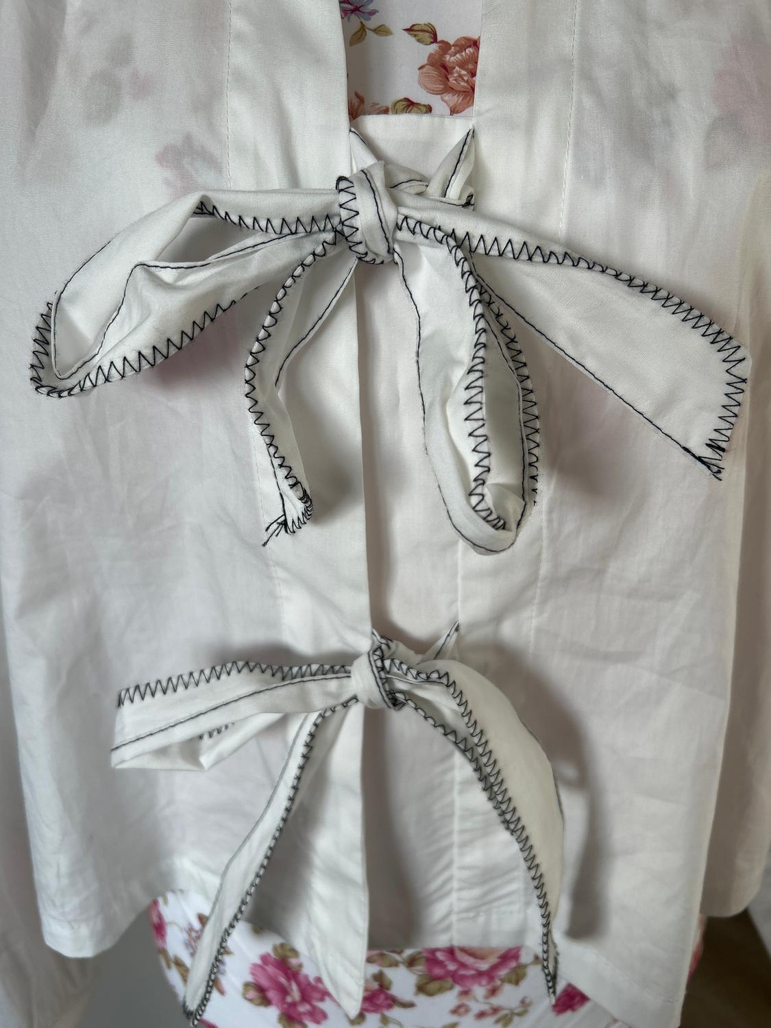 POPLIN BLOUSE WITH TIES - Image 3