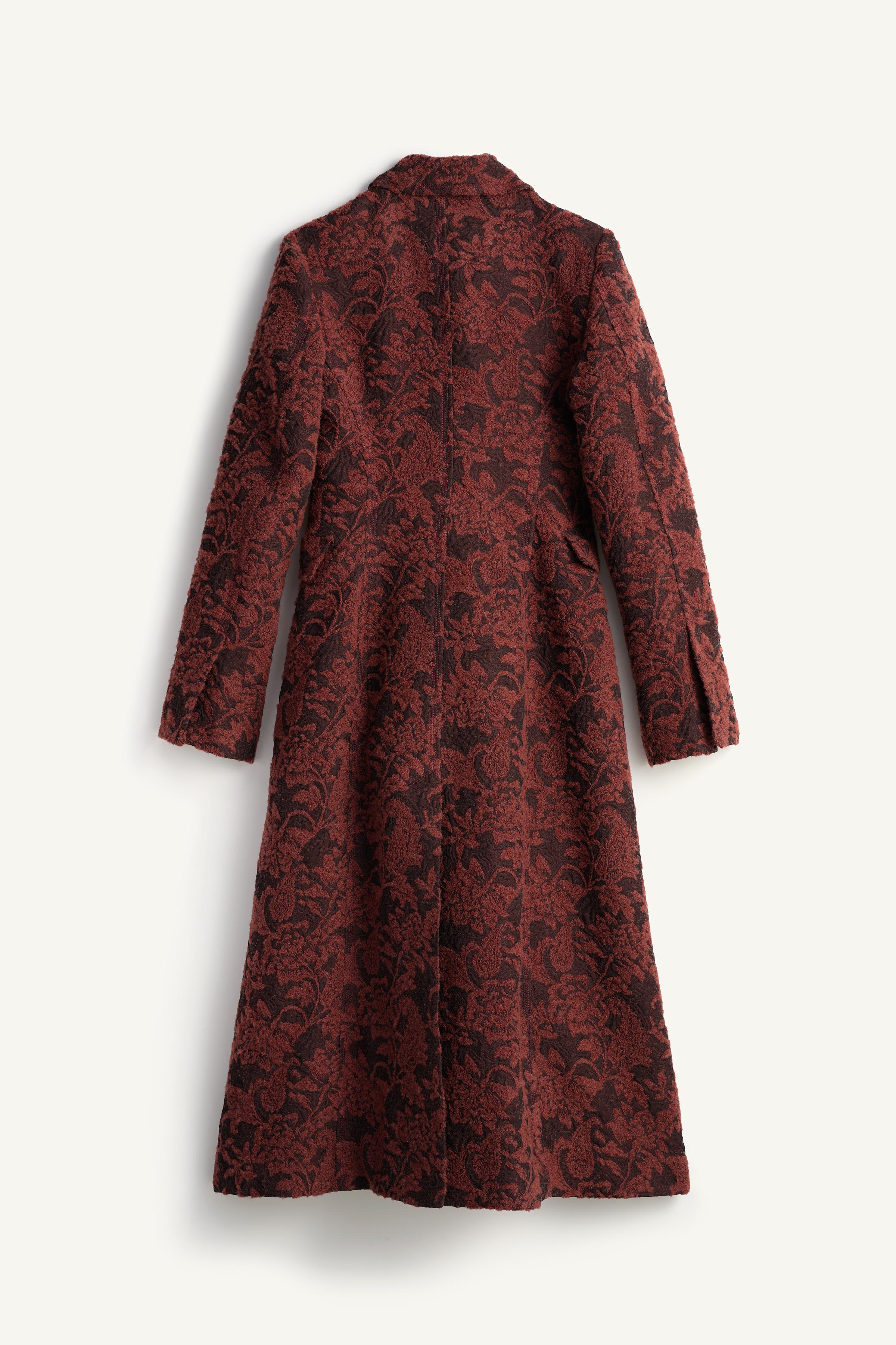 MANTEAU LONG JACQUARD AVEC LAINE ÉDITION LIMITÉE