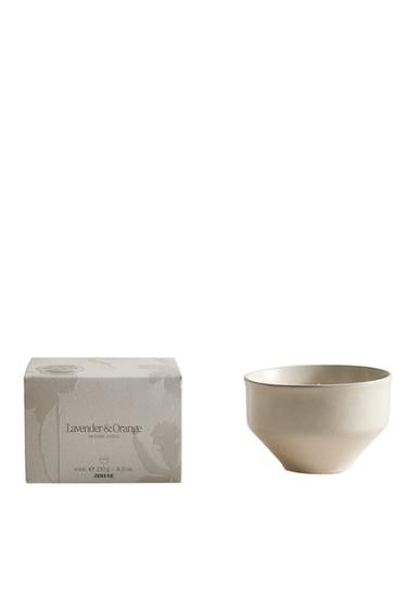 Zara (230 G) LAVENDER & ORANGE SCENTED CANDLE - Lavender