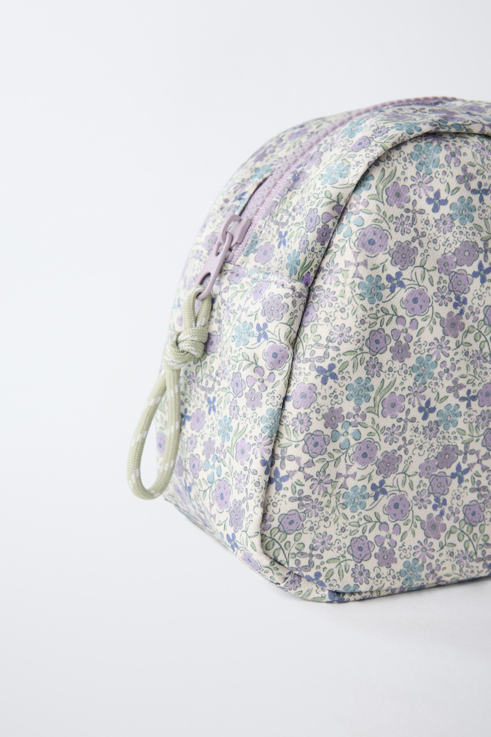 FLORAL TRAVEL TOILETRY BAG