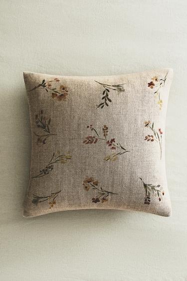 FLORAL CUSHION COVER - Light beige by Zara - Image 5