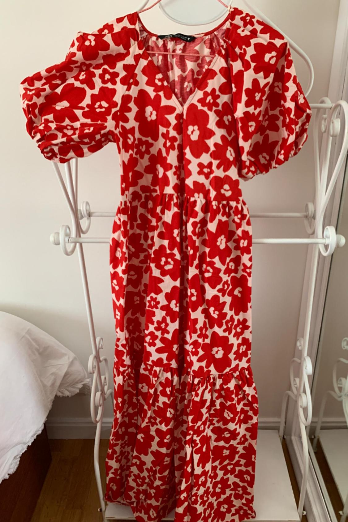 PRINTED POPLIN DRESS