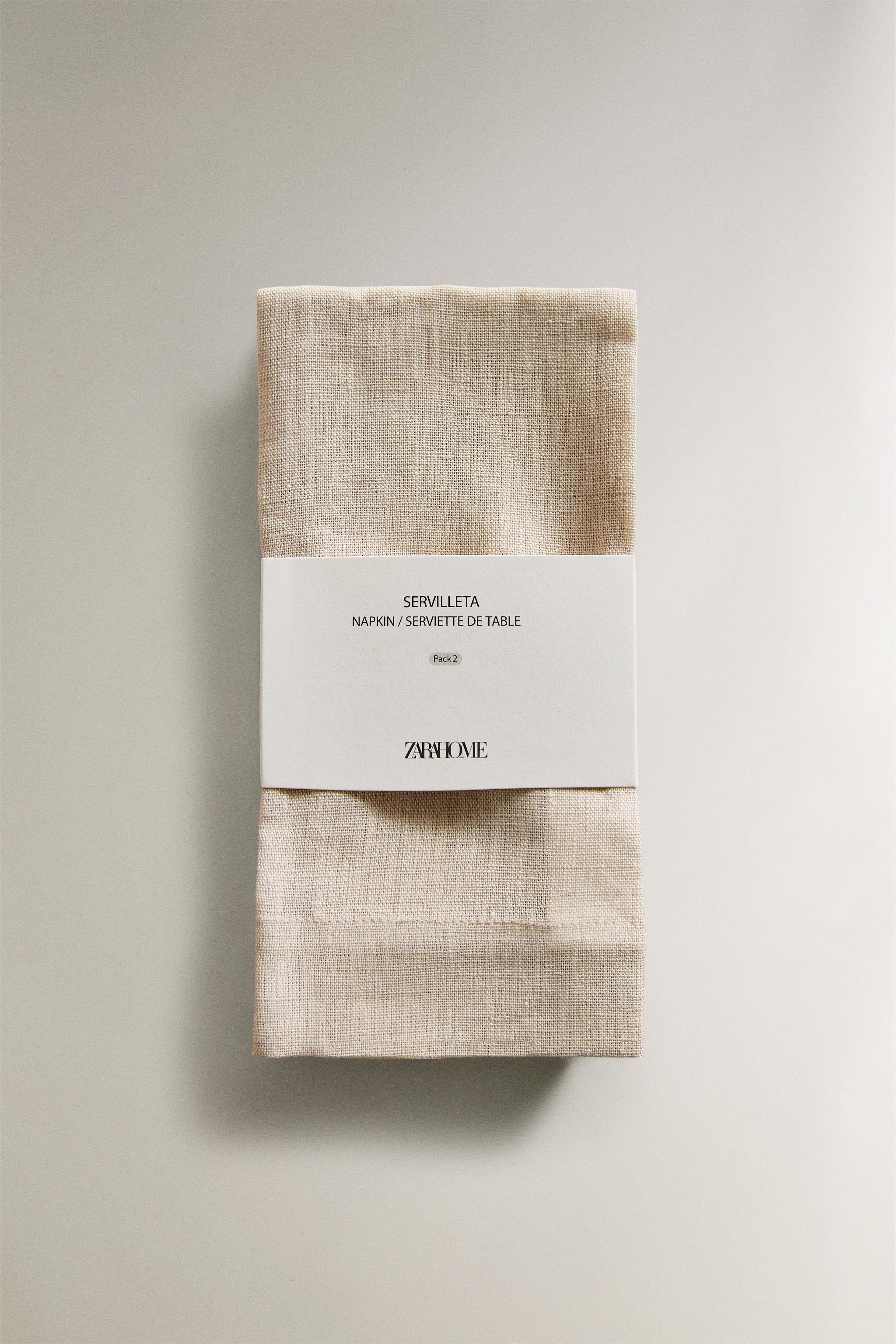 PACK OF DOUBLE-WEAVE LINEN NAPKINS (PACK OF 2)