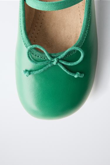 BALLERINES À NŒUD - Vert de Zara - Image 5