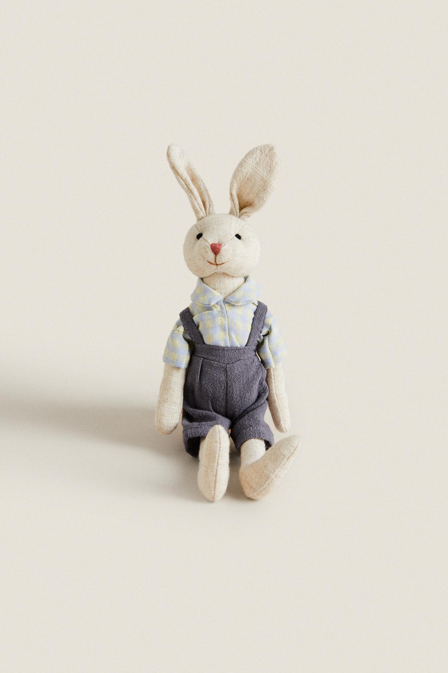 Детская мягкая игрушка Zara KIDS’ Bunny Plush Toy, цвет: Разноцветный