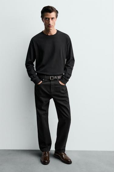 BOTA PIEL BRILLO - Marrón de Zara - Imagen 0