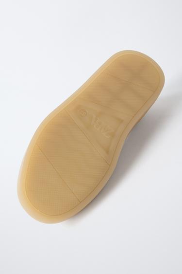LEATHER DECK SHOES - Sand Brown by Zara - Image 6
