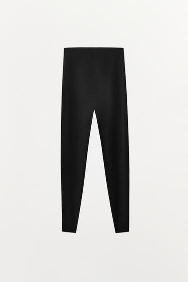 LEGGING AVEC POLYAMIDE - Noir de Zara - Image 5