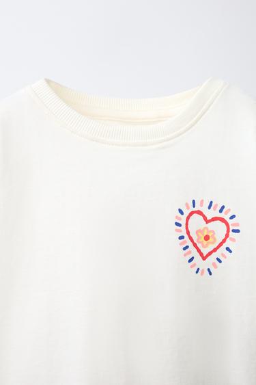 SLOGAN PRINT T-SHIRT - White by Zara - Image 2