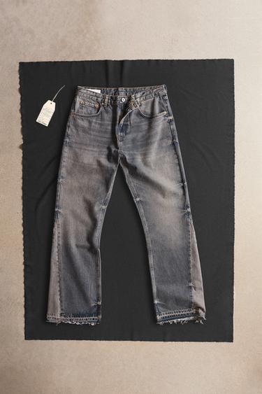FLARE FIT JEANS - Mid-blue by Zara