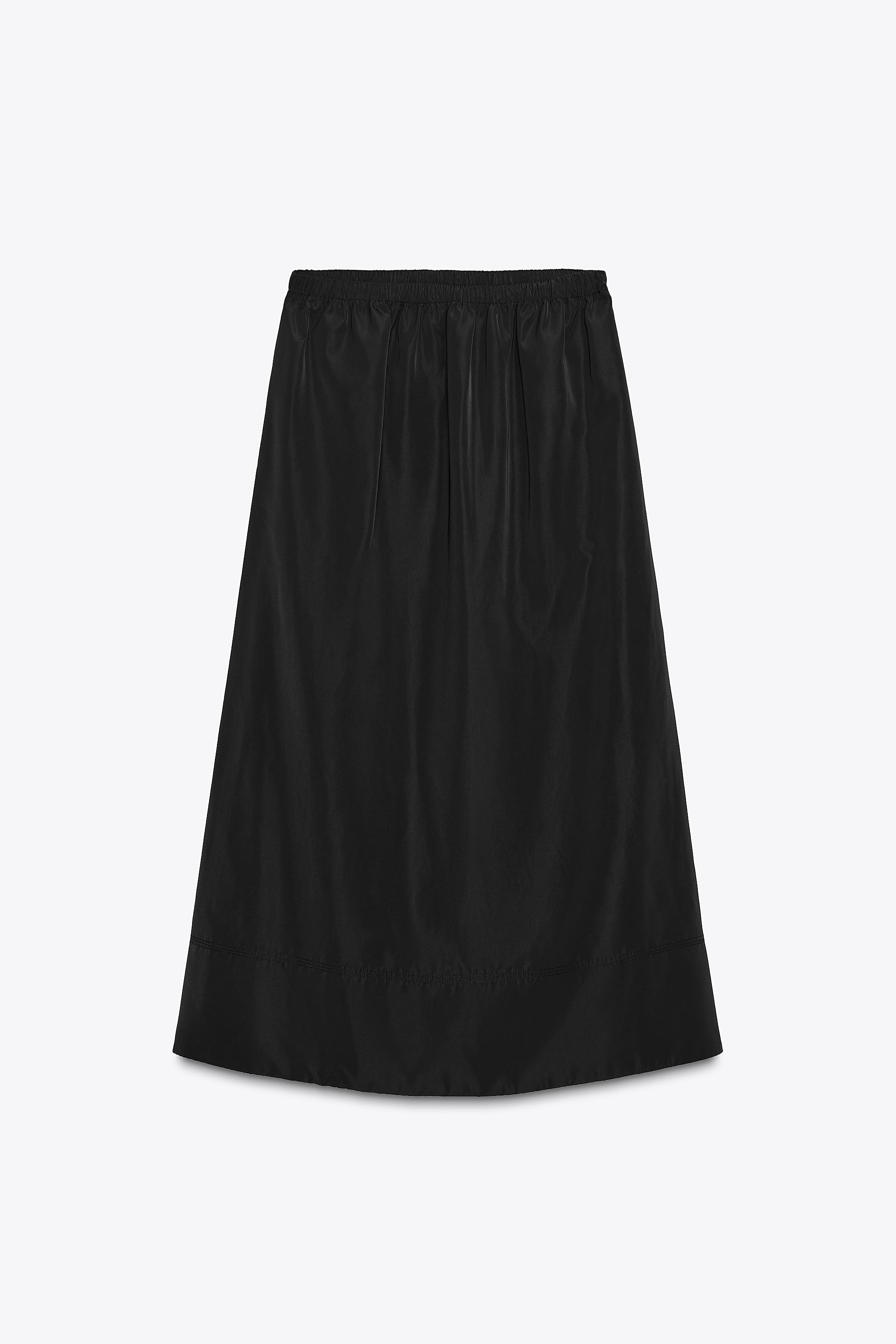 スカート theredthread S curve skirt normal Black THEREDTHREAD】S curve skirt normal
