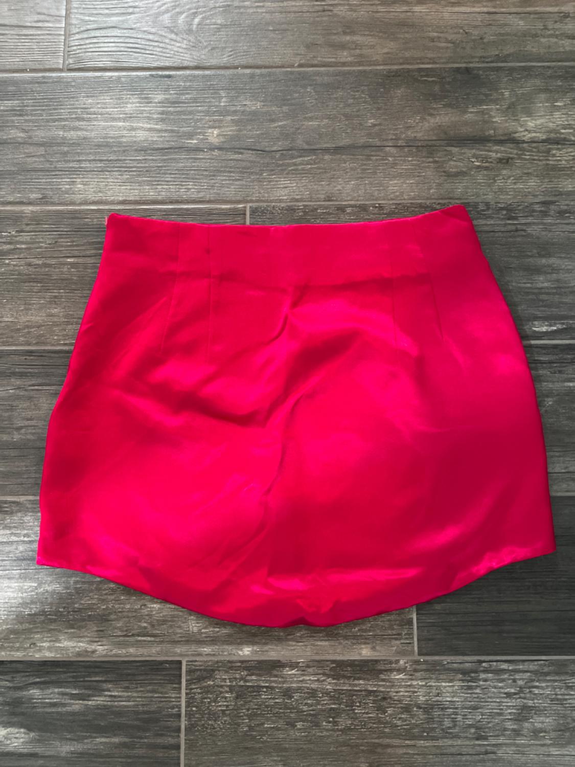 SATIN EFFECT HIGH WAIST SKIRT - Image 3