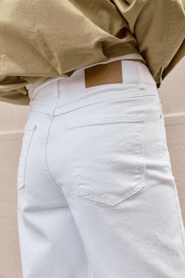 Z1975 HIGH-WAIST COMFORT CULOTTES - White by Zara - Image 5