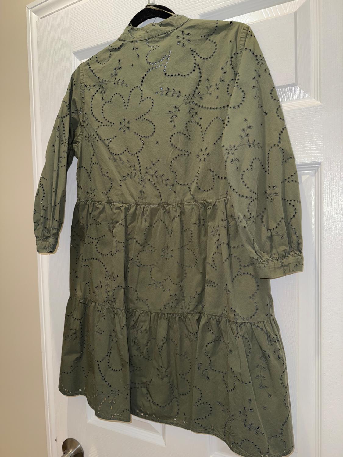 OPENWORK EMBROIDERED MINI DRESS - Image 4