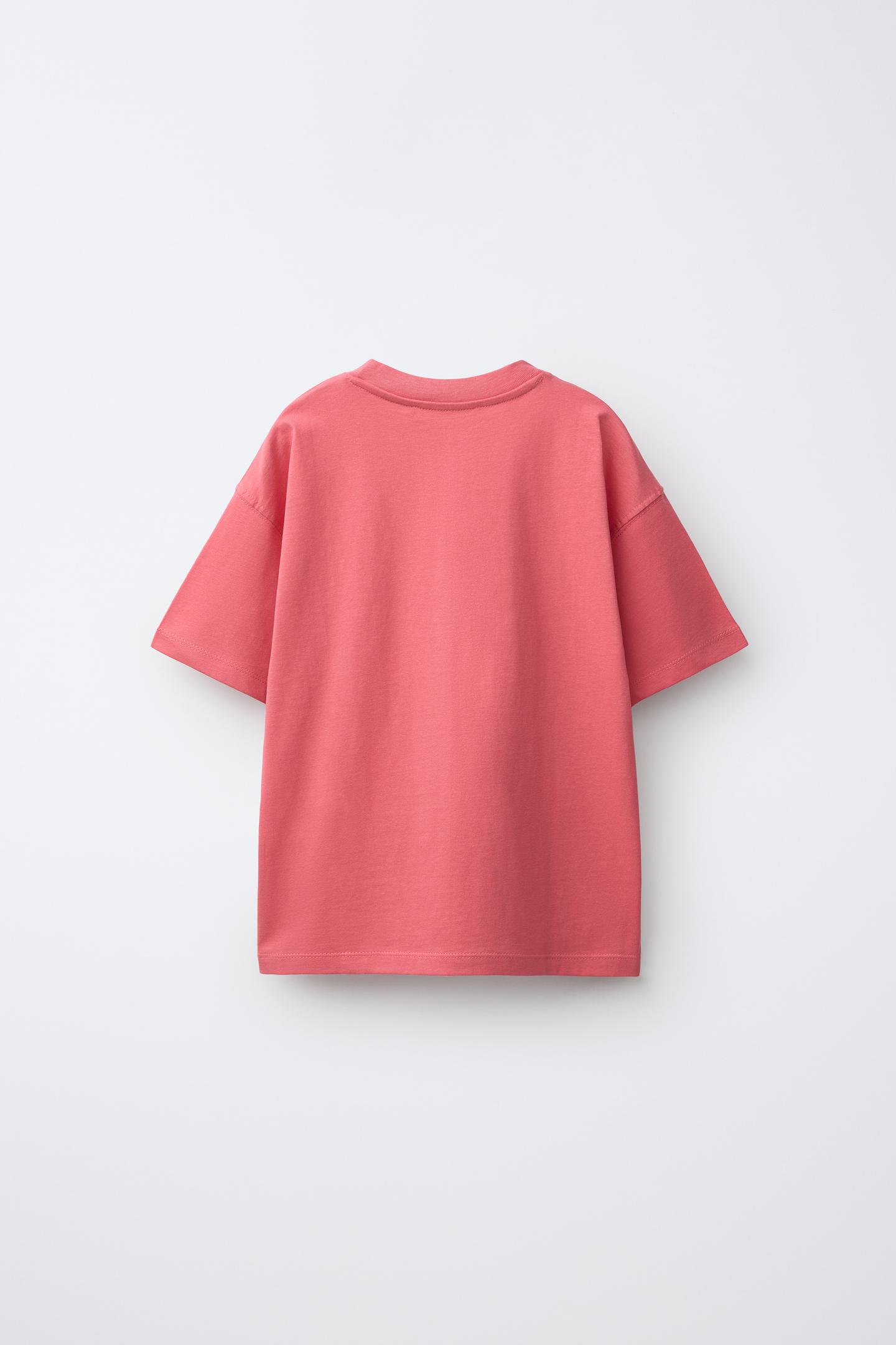 Детские футболки Zara Three-Pack OF Basic and Striped T-SHIRTS, цвет: Коричневый — фото 3