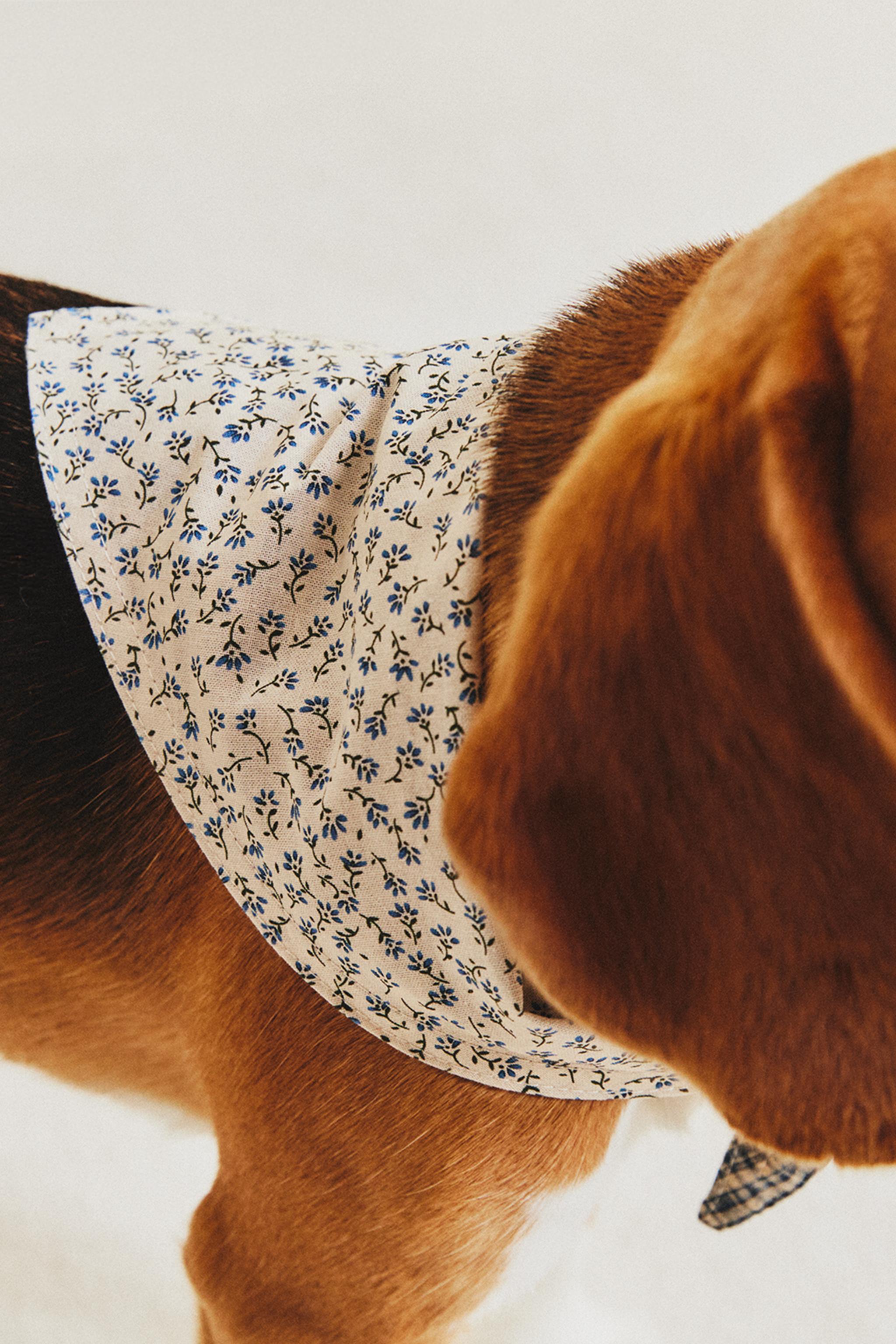 BANDANA COTON FLEURS ANIMAUX
