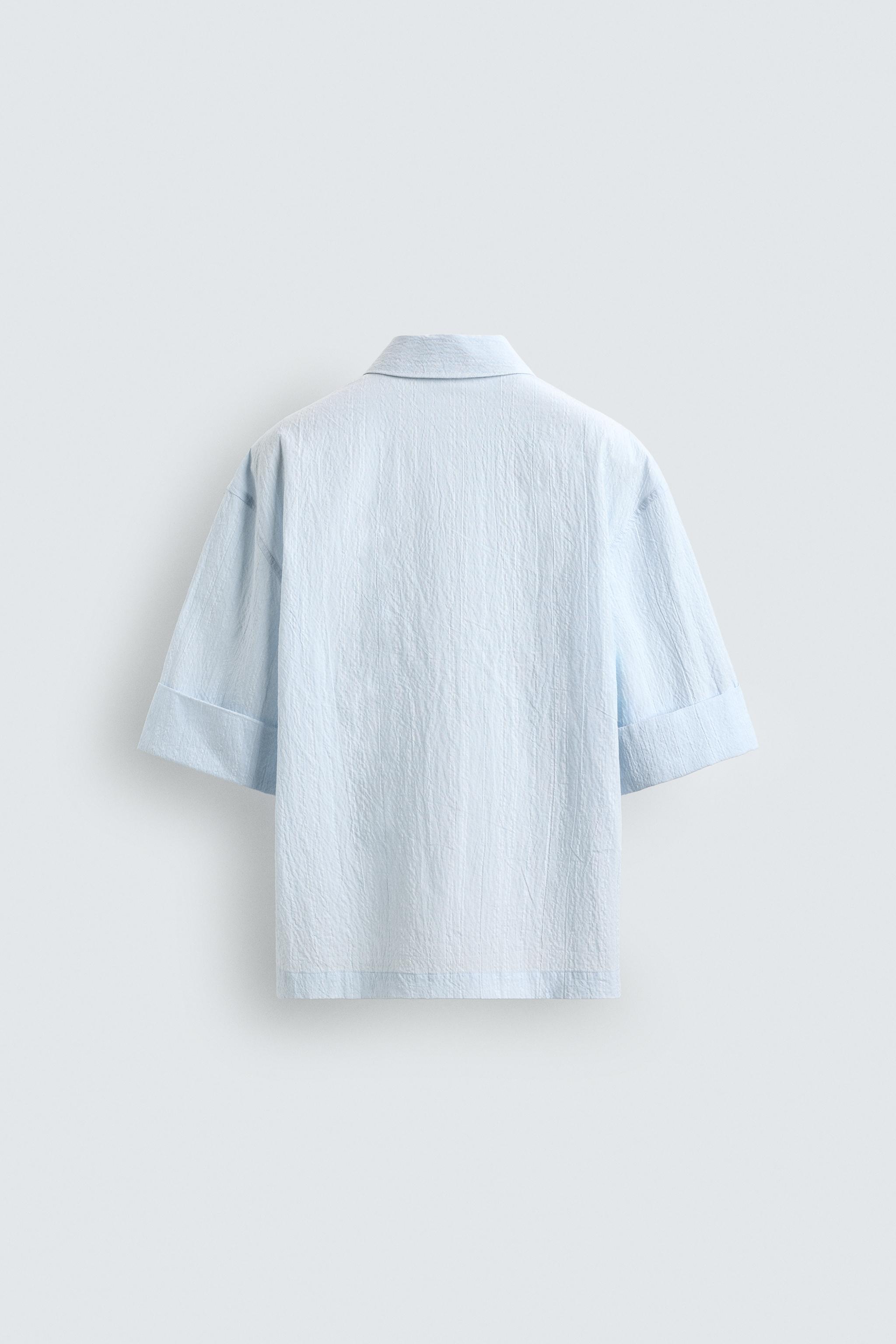 TEXTURED BOXY FIT POLO SHIRT