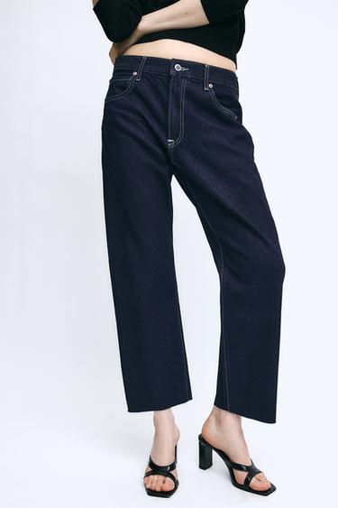 JEANS ZW COLLECTION TIRO MEDIO - Azul de Zara