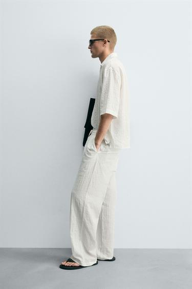 TEXTURED POLO SHIRT - White by Zara - Image 3