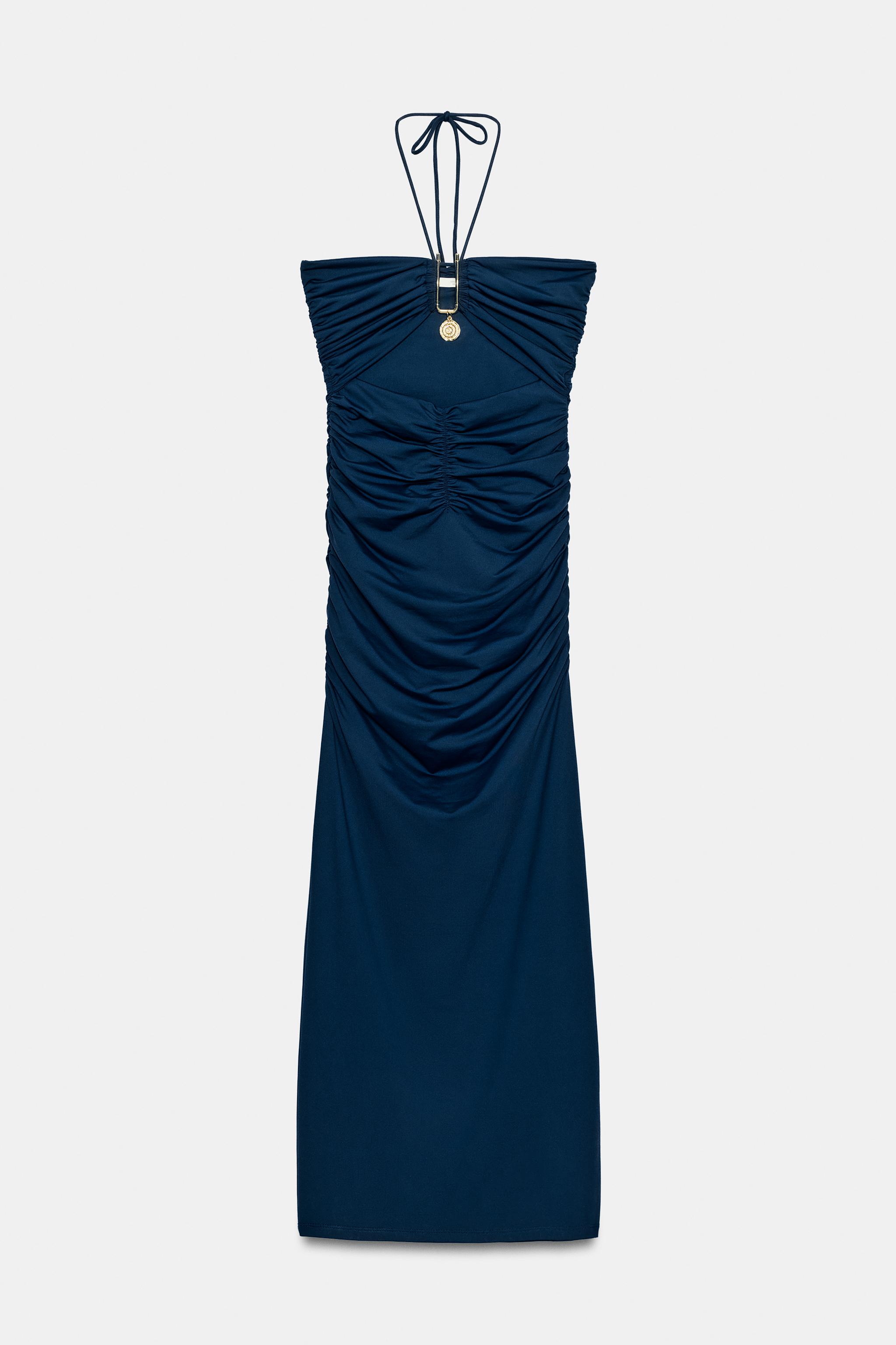 ROBE MI-LONGUE CUT OUT EN POLYAMIDE