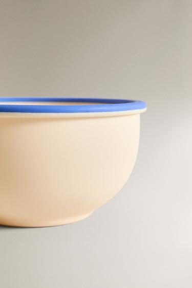 BOL ENFANT SILICONE CONTRASTE - Écru / Bleu de Zara - Image 3