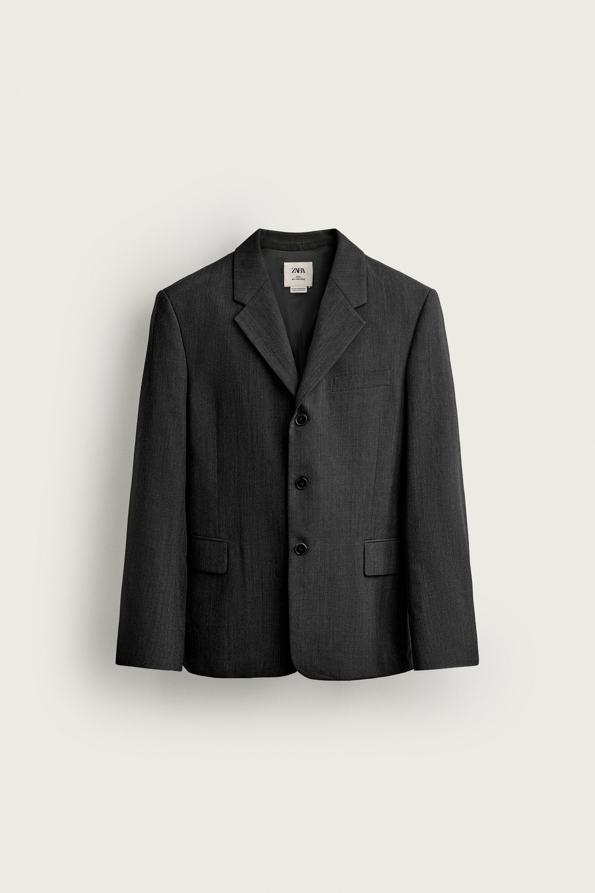 Zara YÜNLÜ REGULAR FIT BLAZER görsel 7