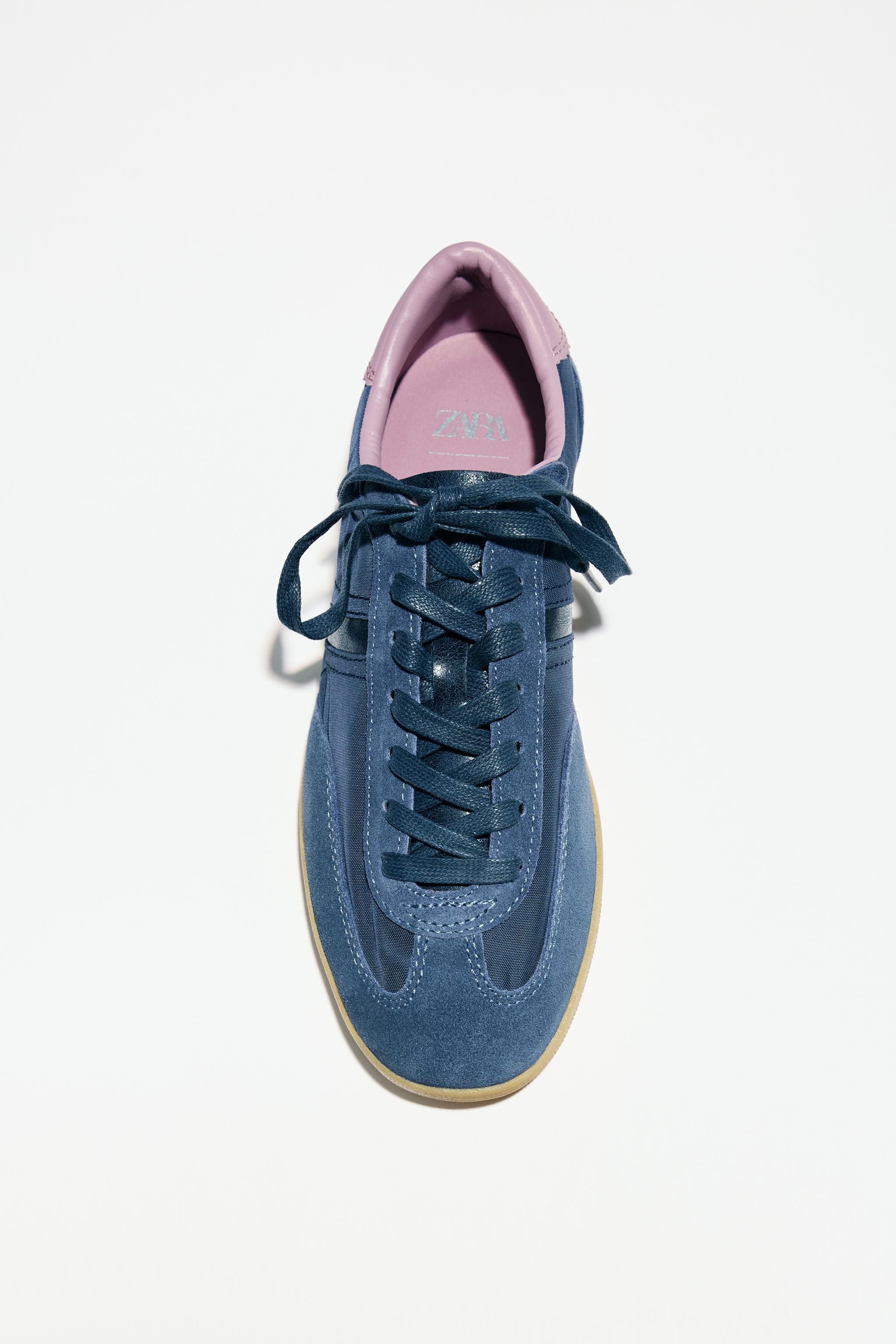 【極美品】ブーツ レディース 厚底ZARA ザラ スニーカー ブラウン ブラウン（茶色）系 ZARA(ザラ) スニーカー(レディース) - 海外