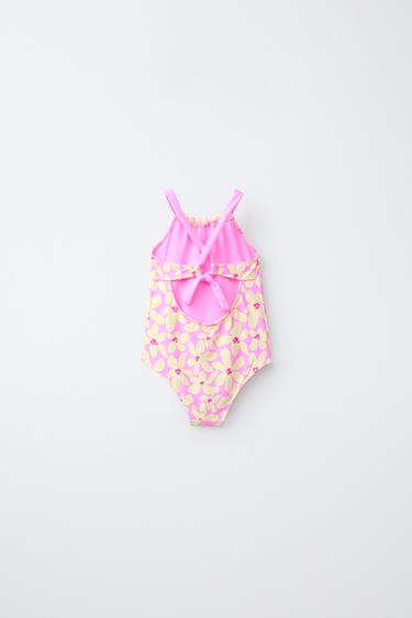 1-6 YEARS/ FLORAL PRINT SWIMSUIT - Pink by Zara - Image 1