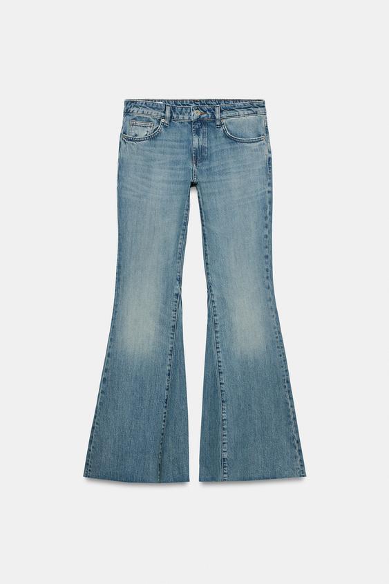 JEANS TRF FLARE EXTRA CONFORT TAILLE BASSE - Bleu marine de Zara - Image 7