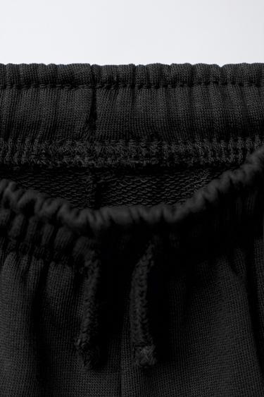 BERMUDA BASIQUE À INSCRIPTION - Noir de Zara - Image 2