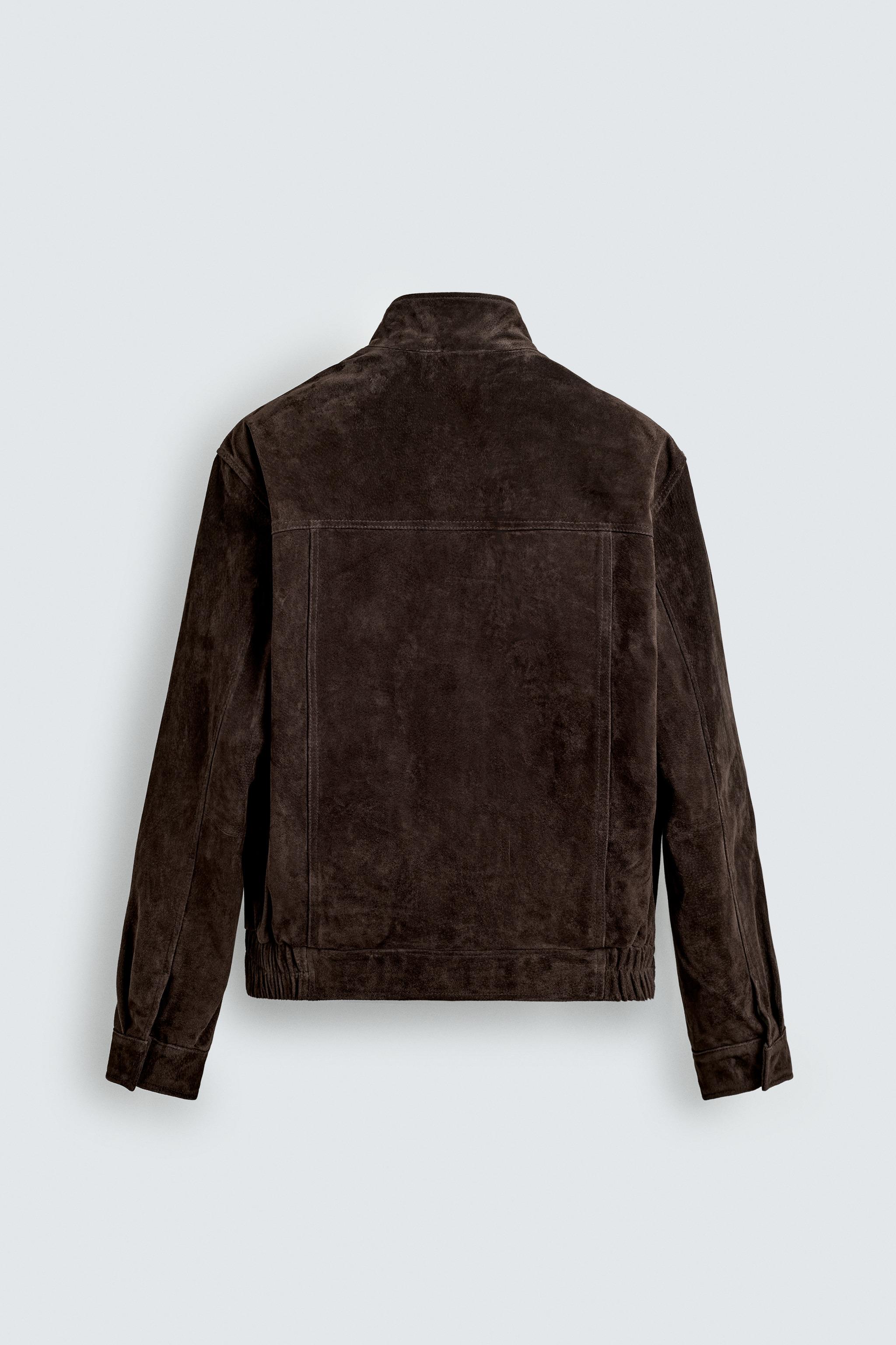 SUEDE LEATHER JACKET - Brown | ZARA United States
