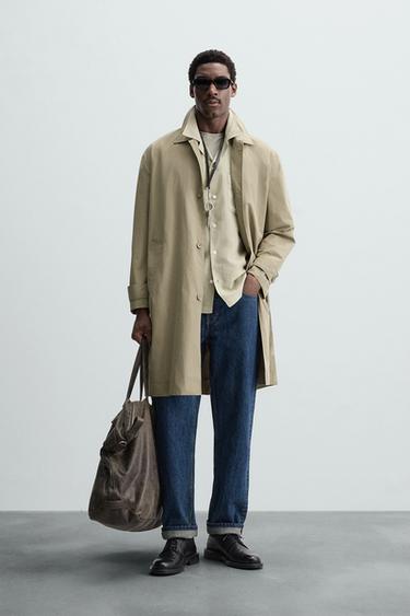 RELAXED FIT TRENCH COAT - Light khaki by Zara