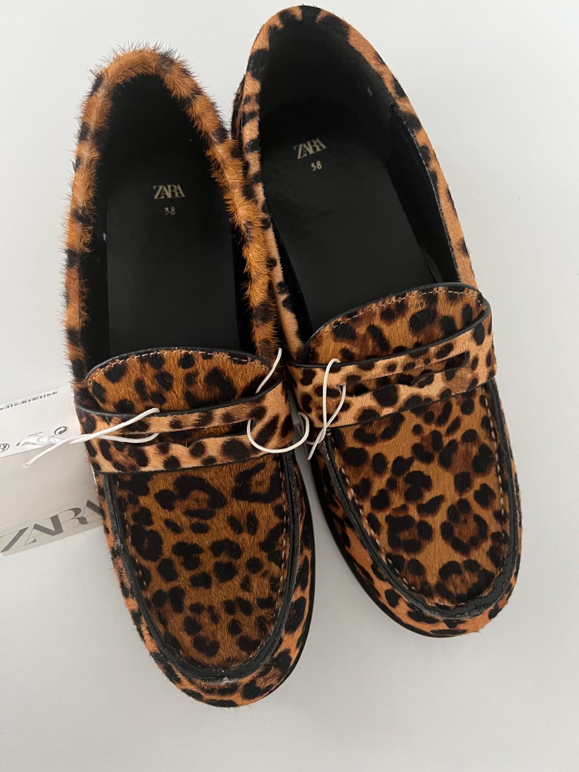 ANIMAL PRINT LEATHER LOAFERS - Image 5