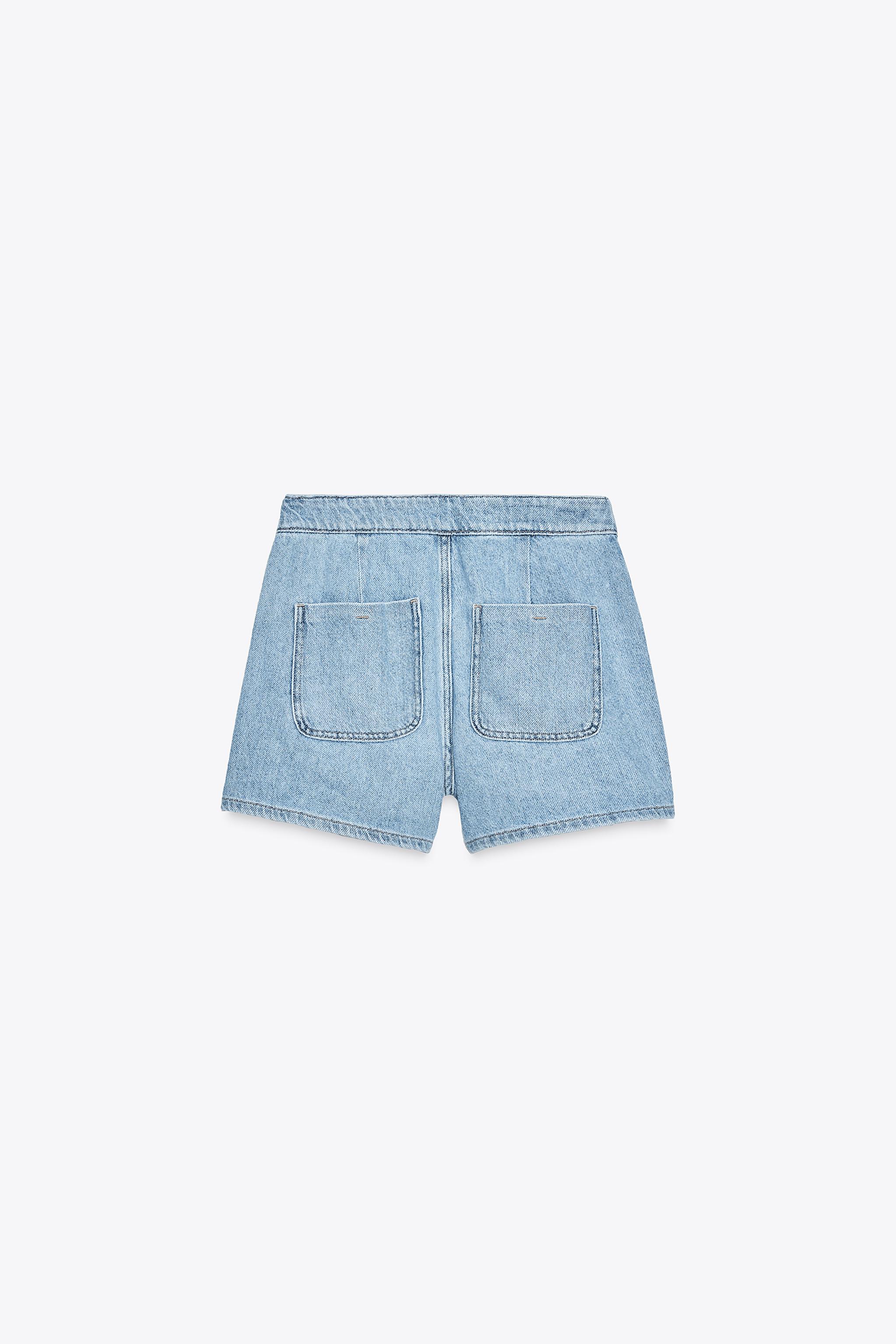 JUPE-CULOTTE Z1975 EN JEAN CROISÉE BOUTONS