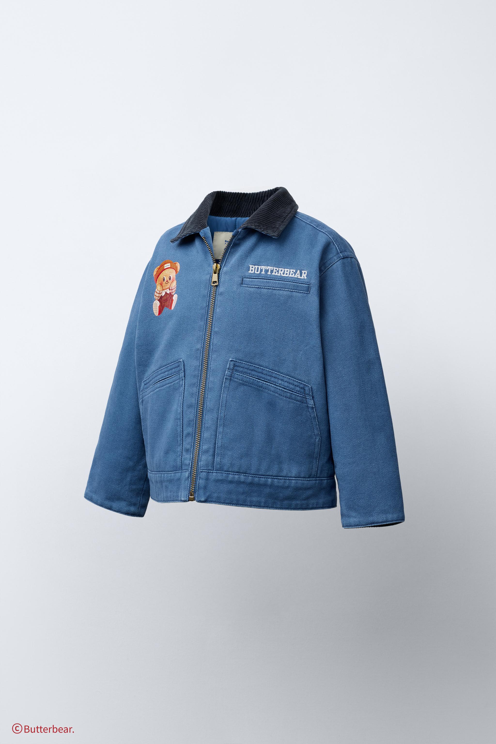 コーデュロイ襟 BUTTERBEAR © ジャケット - 濃青 | ZARA Japan