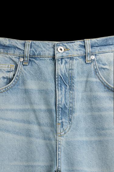 BAGGY FIT SEAM JEANS - Light blue by Zara