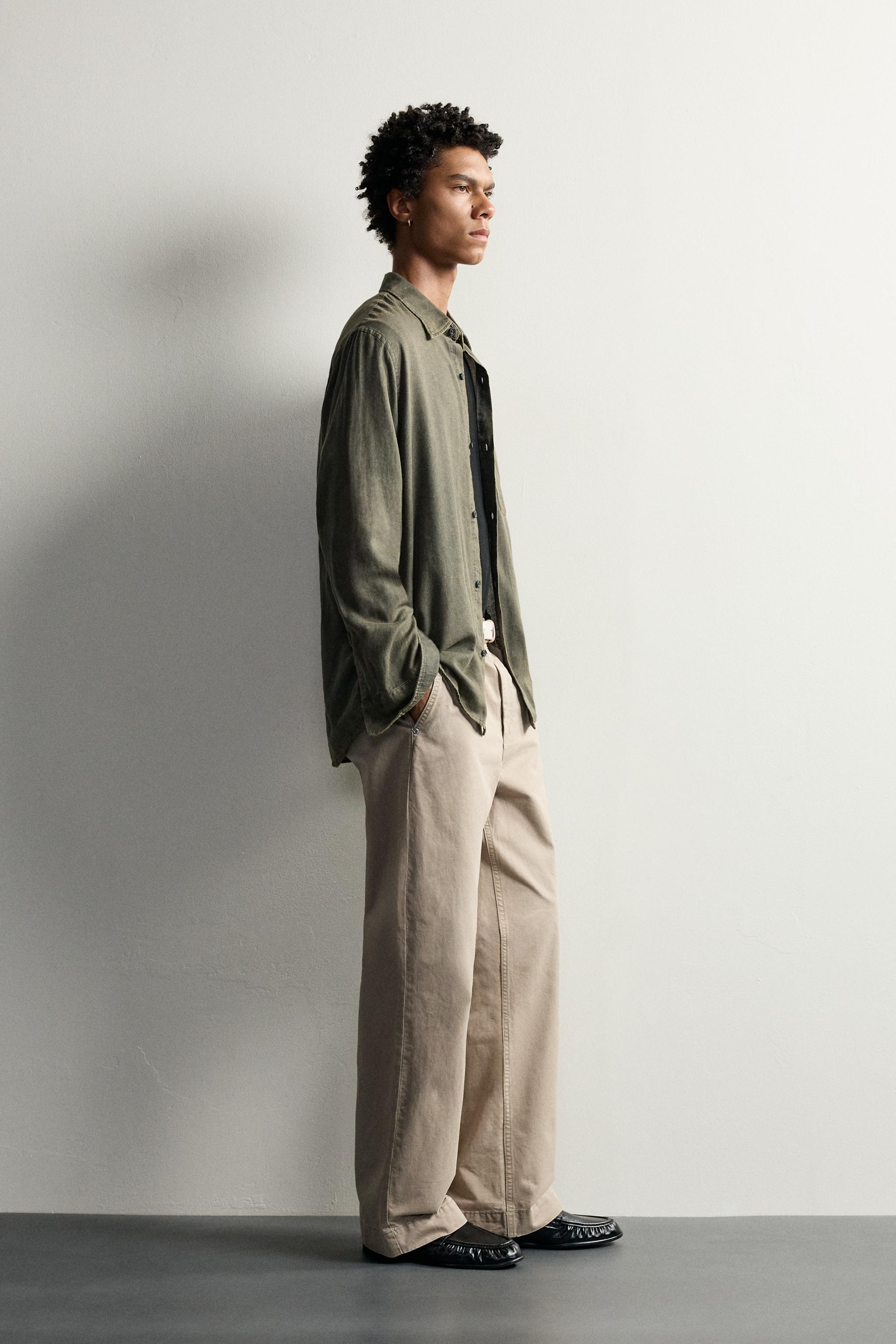 ACID WASH RELAXED FIT SHIRT