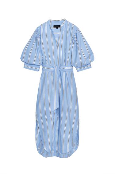 ZW COLLECTION STRIPED DRESS WITH BELT