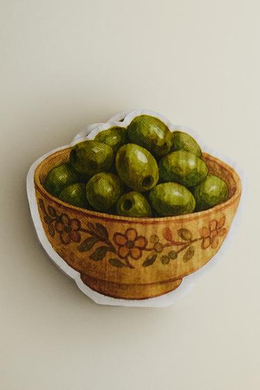 LOT SERVIETTES PAPIER OLIVES (LOT DE 20) - VERT de Zara