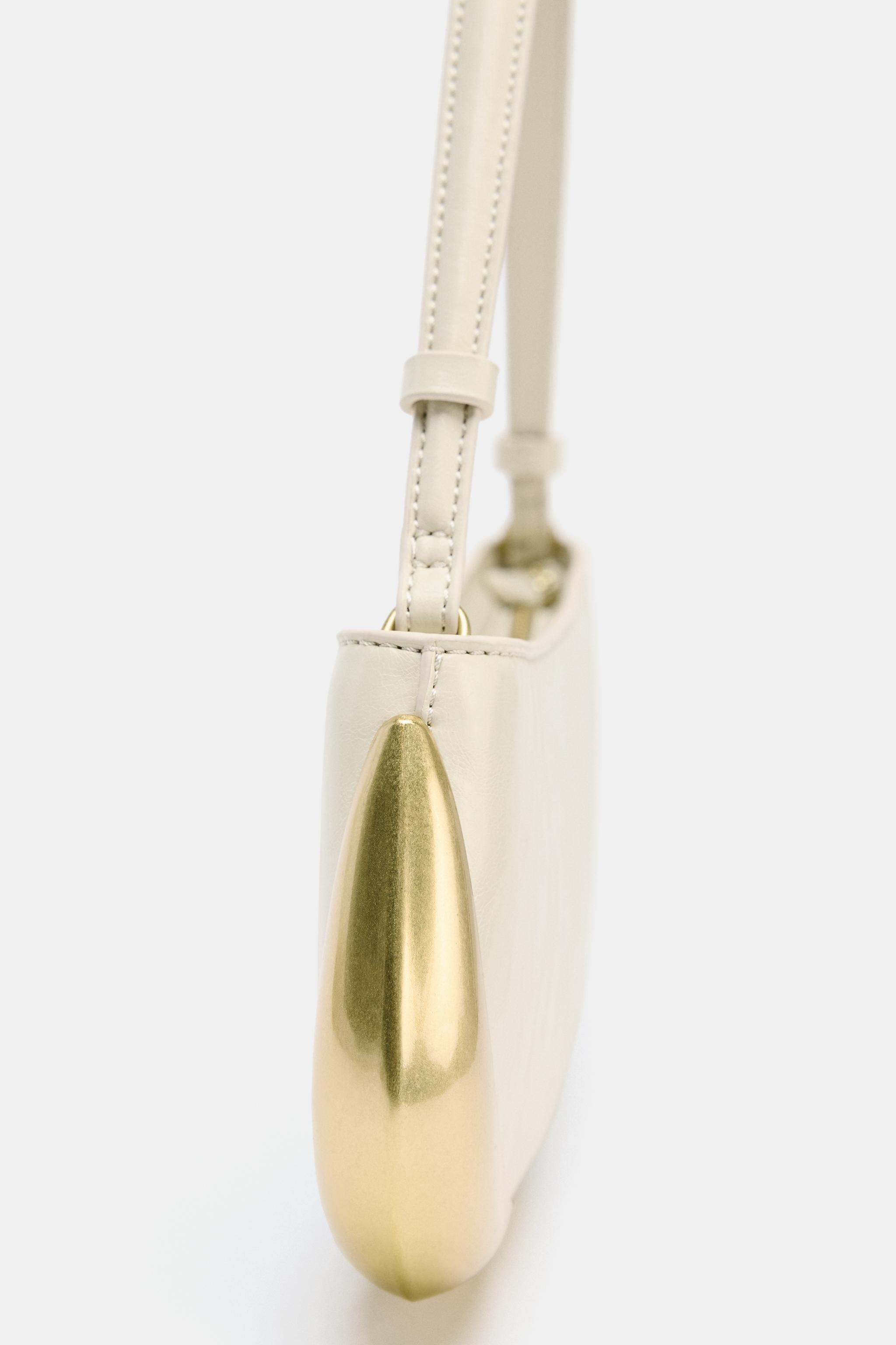 METAL DETAIL SHOULDER BAG 50TH ANNIVERSARY - Black | ZARA