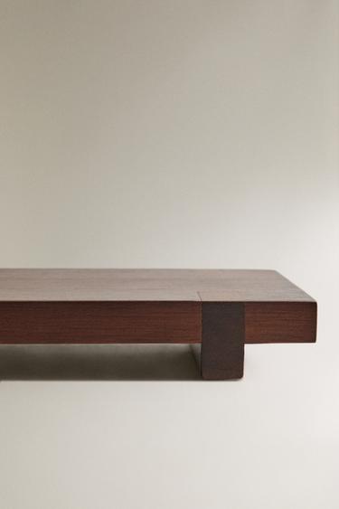 PLATEAU DÉCORATIF RECTANGULAIRE EN BOIS - Marron de Zara - Image 3