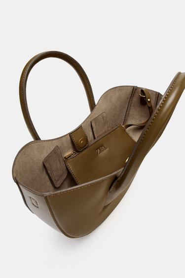 MINI SAC SHOPPER OVALE - Vert de Zara - Image 6
