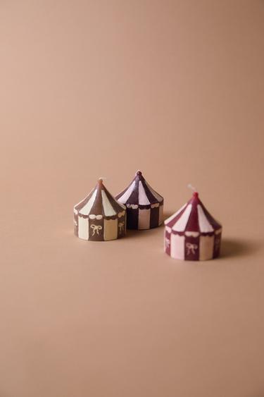 DUFTKERZEN-SET ZELT LEBKUCHEN (3ER-PACK) - Rot von Zara