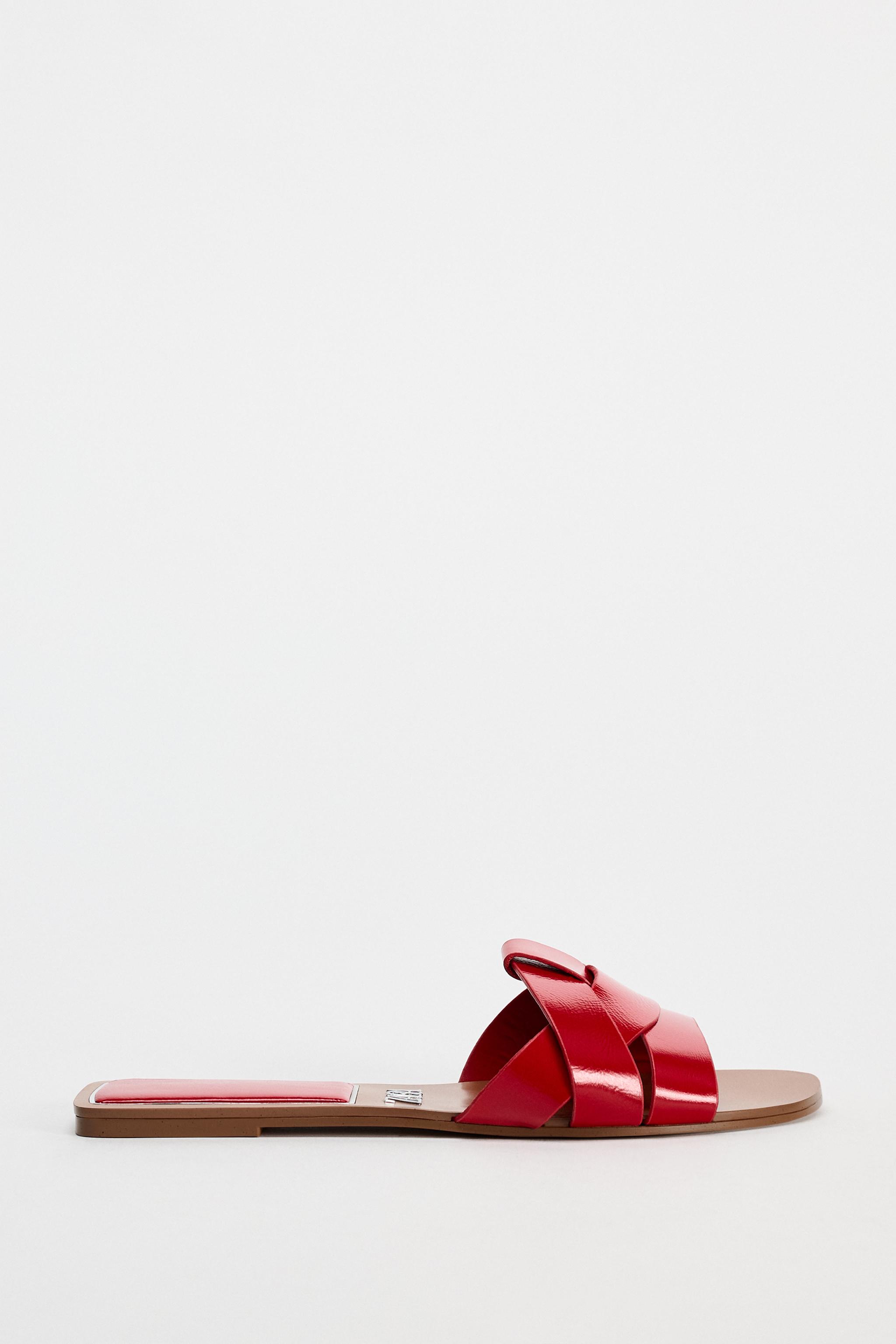 zara crossover sandals
