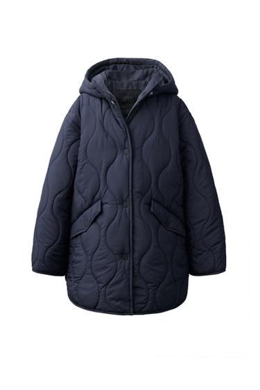 Chaqueta acolchada con capucha repelente al agua