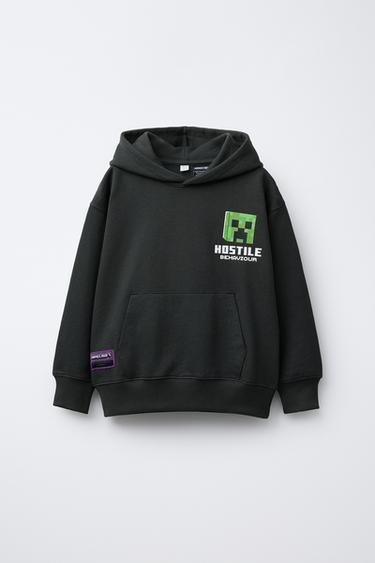 SUDADERA CAPUCHA MINECRAFT © MOJANG AB. ™ - Gris oscuro de Zara