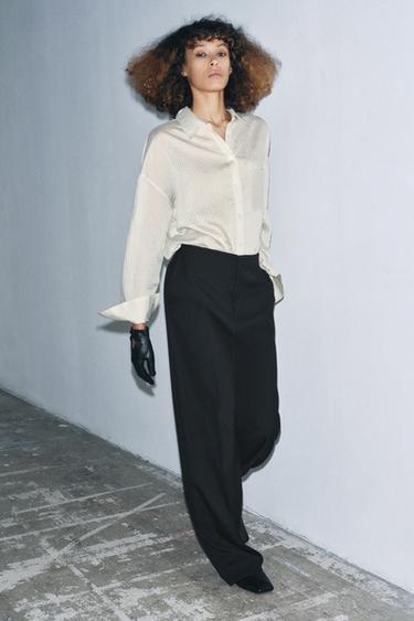 MINIMAL TROUSERS WITH WOOL ZW COLLECTION - Black by Zara - Image 0