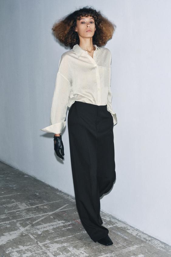 MINIMAL WOOL PANTS ZW COLLECTION