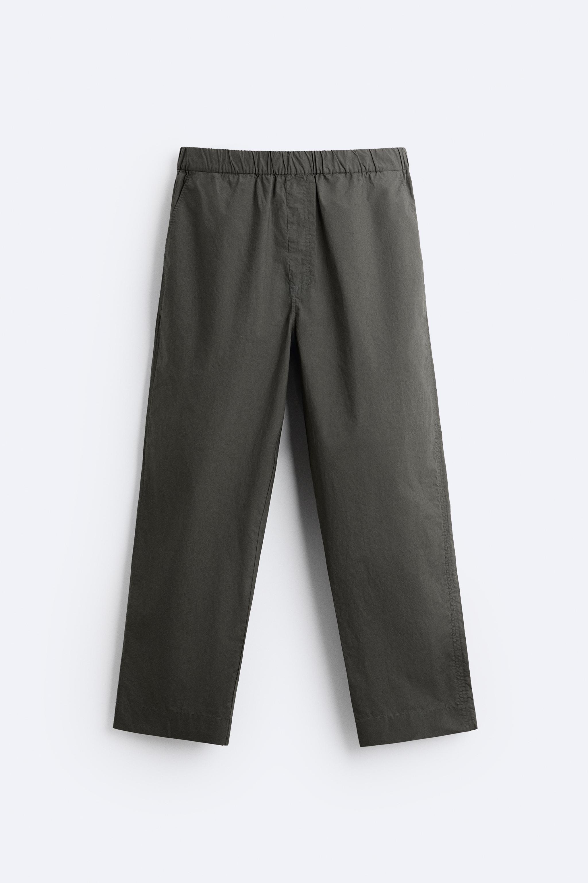 RELAXED FIT UTILITY PANTS - Black