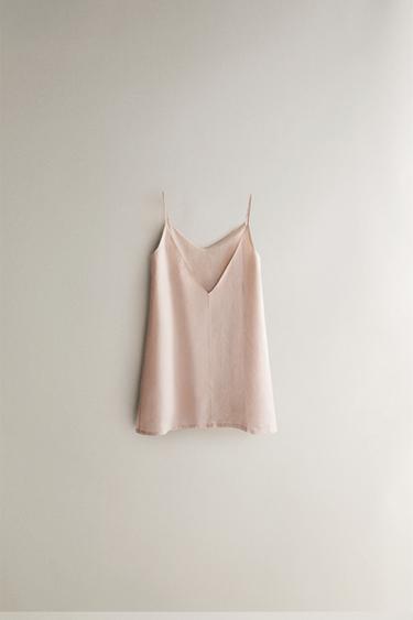 CHEMISE DE NUIT LIN - Rose de Zara - Image 3